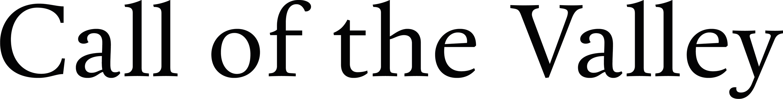 Call of the Valley India